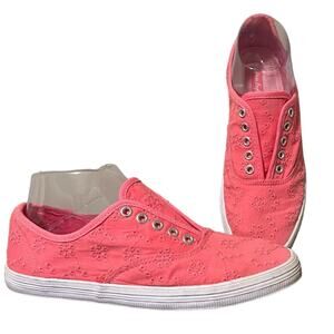 AMERICAN EAGLE Pink Casual Low Top Sneaker Fabric Lace Women’s Size‎ 7.5